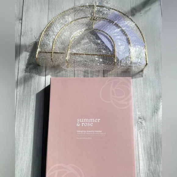 Summer & Rose Gold Jewelry Organizer NIB Jewelry Organizers